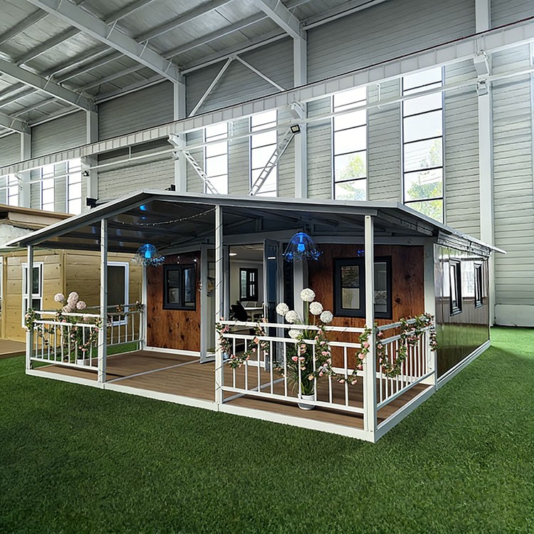 Expandable Container House With A Terrace factory